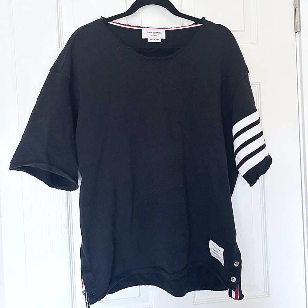 Thom Browne 4 Bar Cotton Jersey-size 4